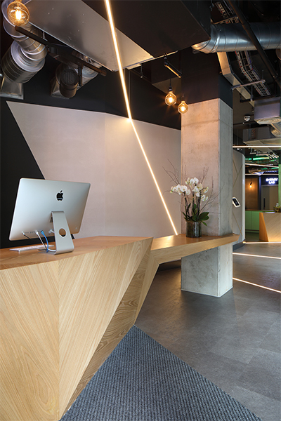 Boutique Spinning Studio Reception Interior Design & Architecture