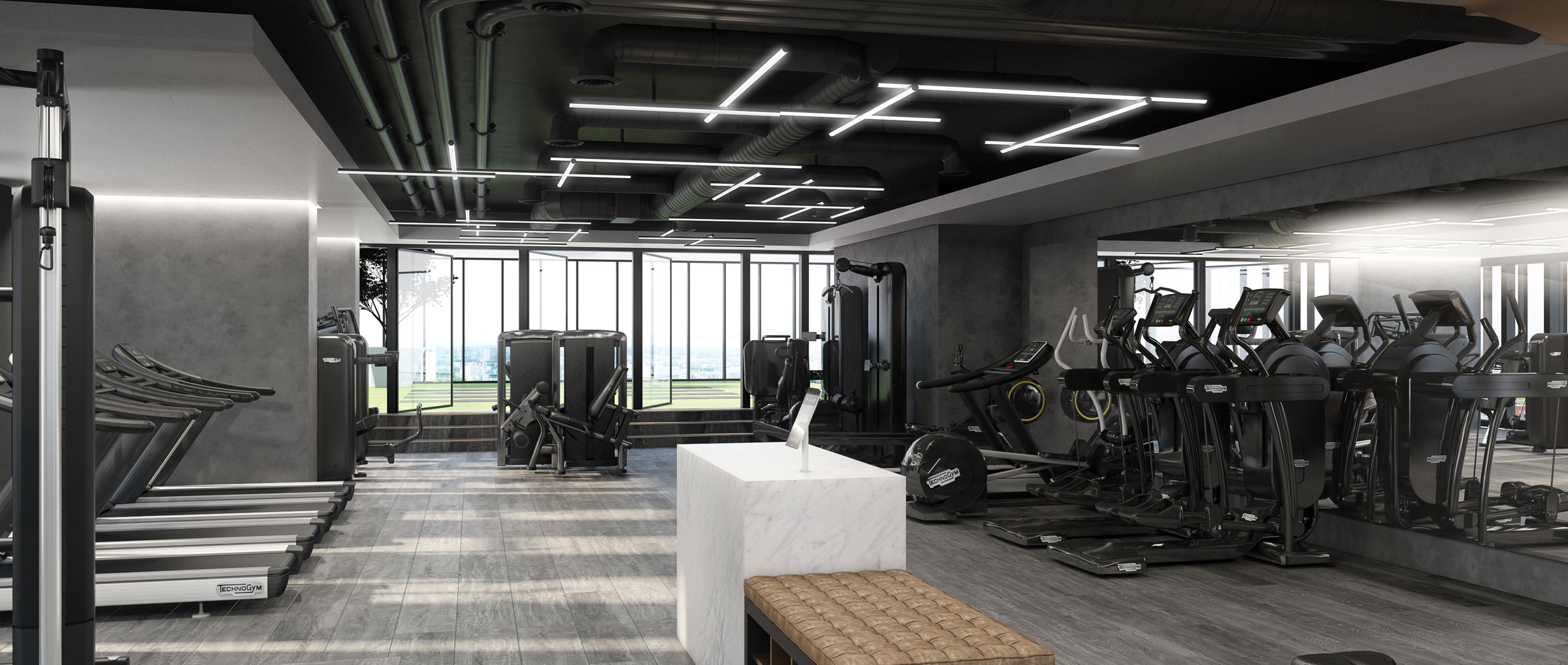 Renaker residential gym interior design