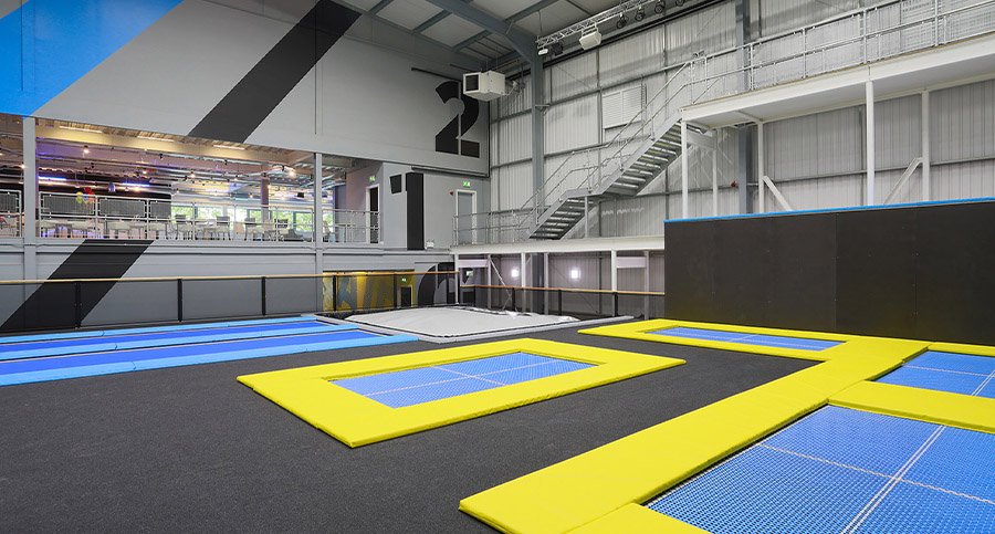 large trampoline park