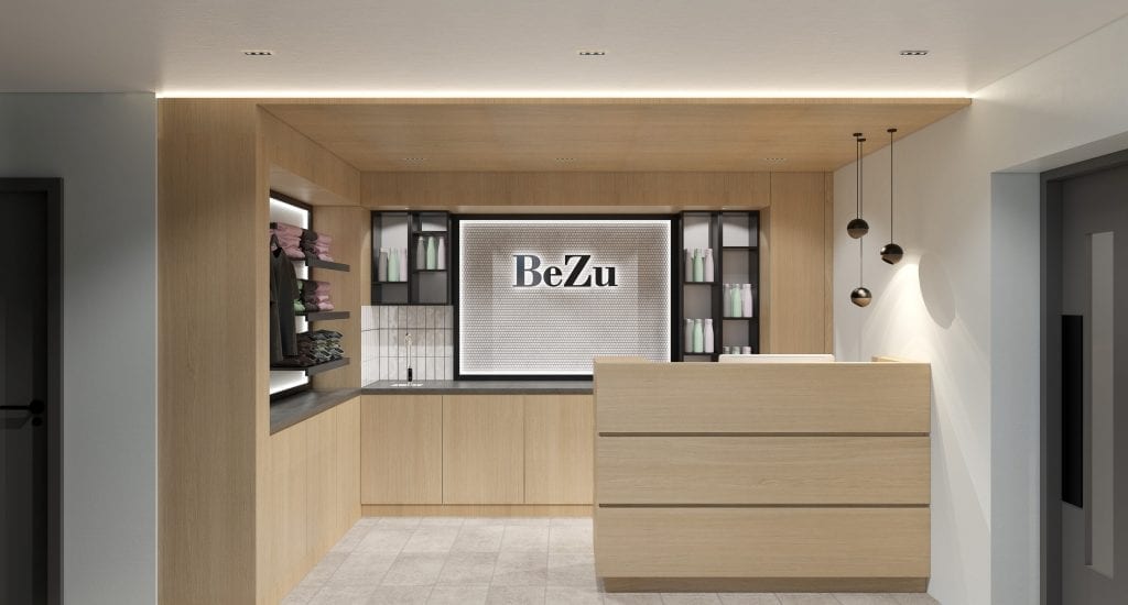 newly designed spa reception
