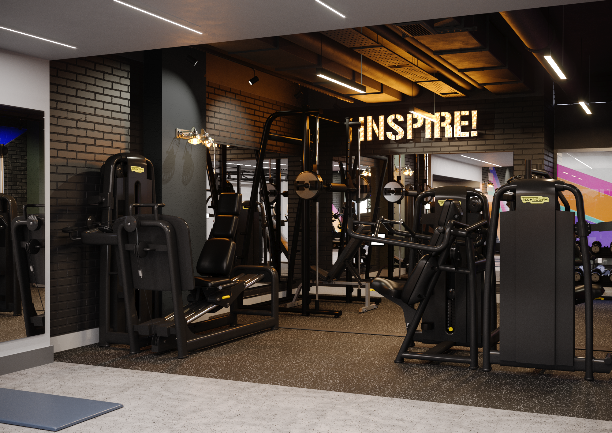 Gym designs for student accommodation development by zynk Design