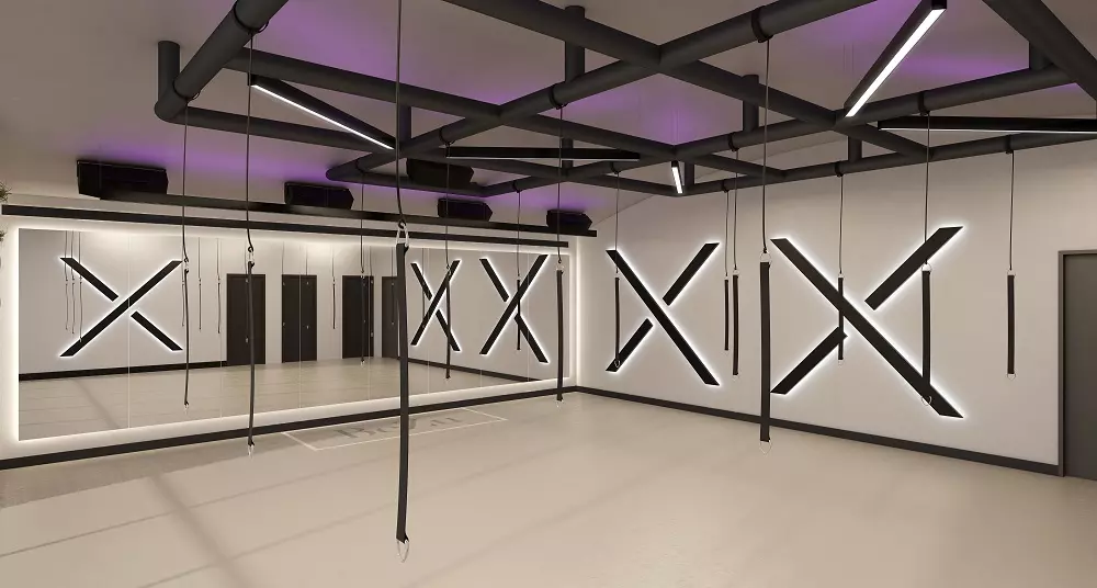 small fitness studio design