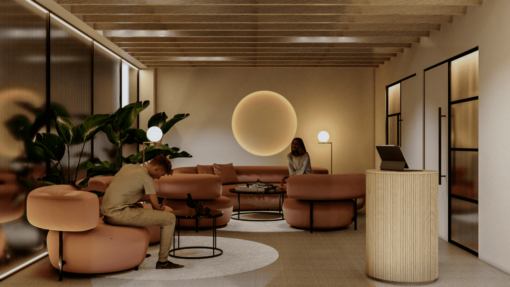 Health club interior design